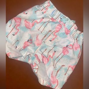 RUGGEDBUTTS SWIMSUIT BOTTOMS - FLAMINGO PRINT - Boys 2T